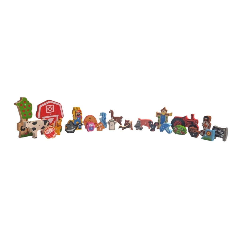 Farm A To Z Animal Wooden Playset